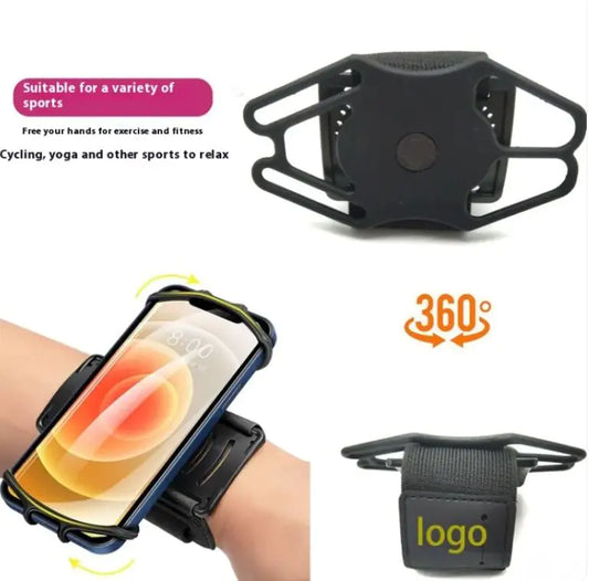 Removable Silicone Mobile Phone Armband Wrist Bag Multifunctional Arm Sleeve