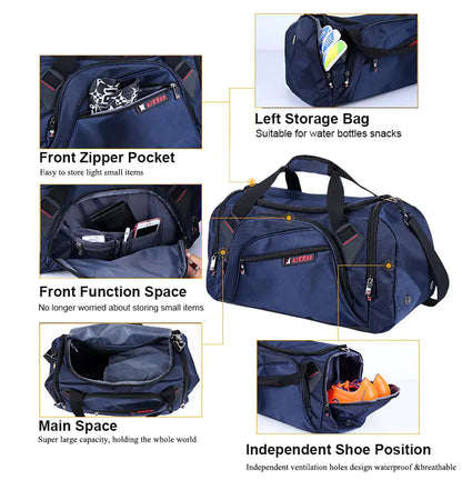 Etto Professional Large Gym Bag with Shoe Compartment